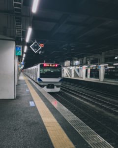 Waiting fo Train in station