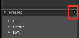 Install Lightroom Presets