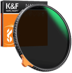 K&F Concept 77mm Variable ND Filter ND2-ND400 (9 Stops) with Putter HD 32 Multi-Layer Coated Janpanese Optical Glass Adjustable Neutral Density Filter for Camera Lens (Nano-X II)