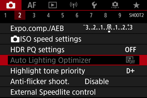 lens aperture range