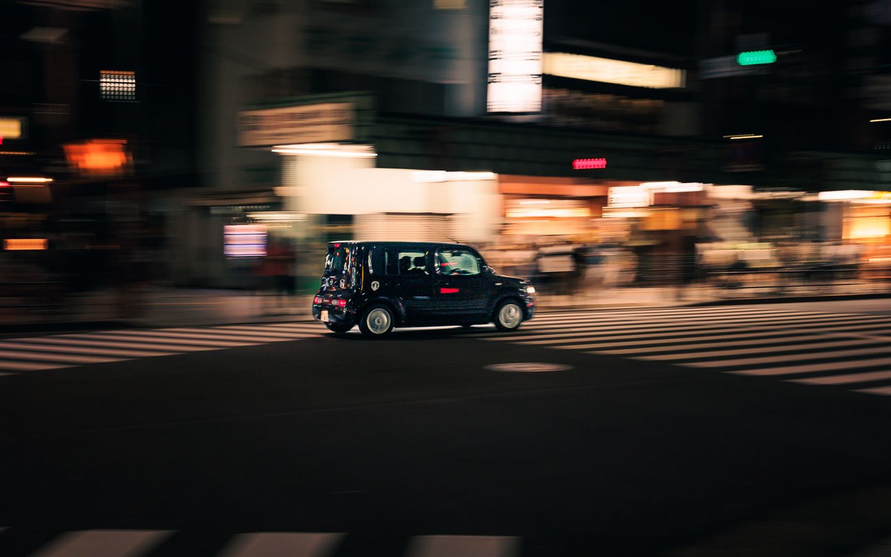 Car Long Exposure at Tokyo Japan