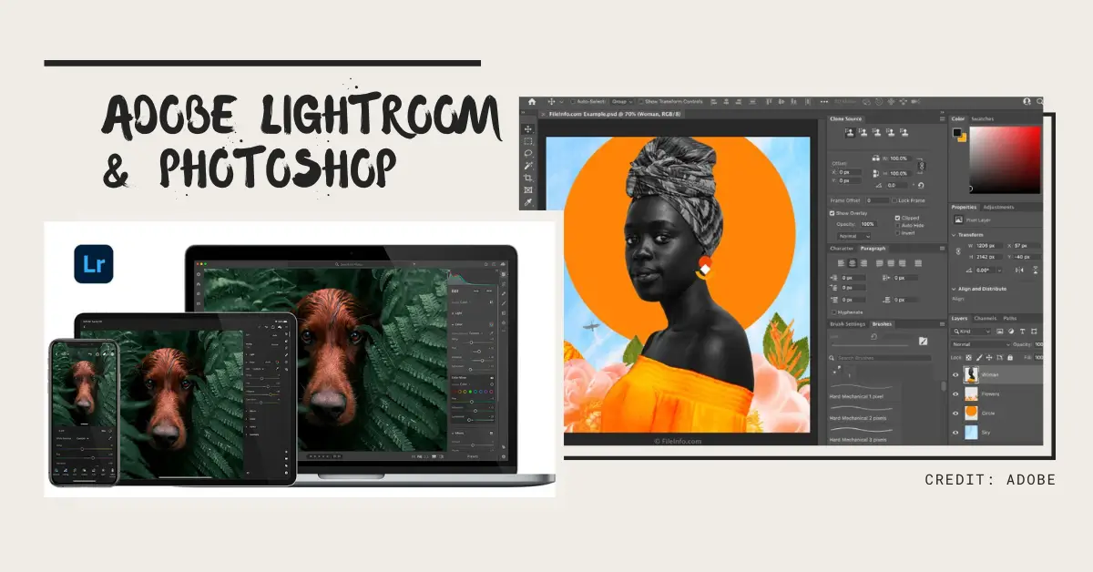 Adobe Lightroom and Photoshop Creative